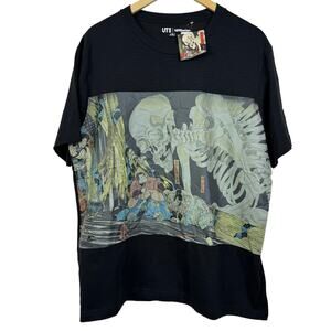Uniqlo x Thrashed Faded Museum Of Fine Art Boston Japanese Skull Size XL NWT